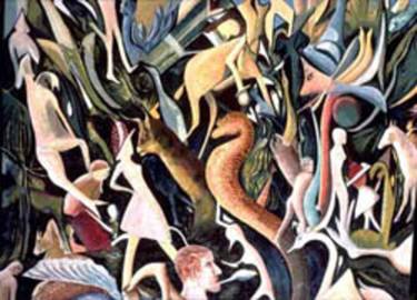 Original Surrealism Fantasy Paintings by Heinz Sterzenbach
