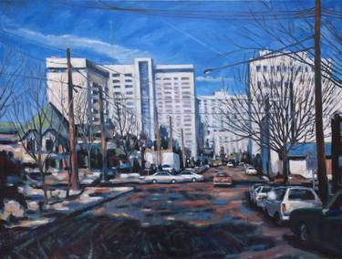 Original Expressionism Cities Paintings by Channing Houston