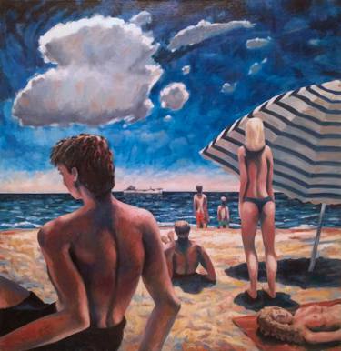 Original Expressionism Beach Paintings by Channing Houston