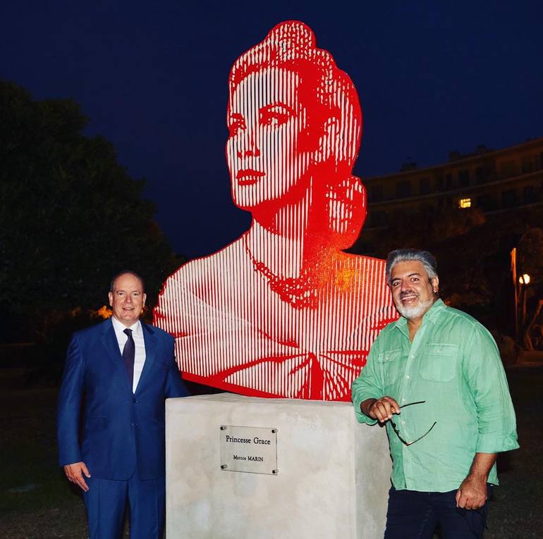 Original Pop Art Pop Culture/Celebrity Sculpture by Marcos Marin