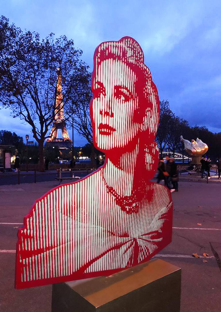 Original Pop Art Pop Culture/Celebrity Sculpture by Marcos Marin
