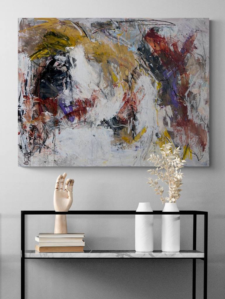 Original Abstract Painting by Egle Kurlianskaite