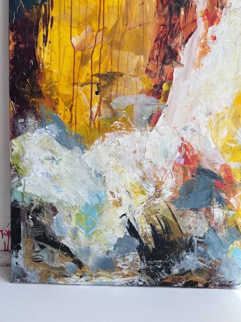 Original Conceptual Abstract Painting by Egle Kurlianskaite