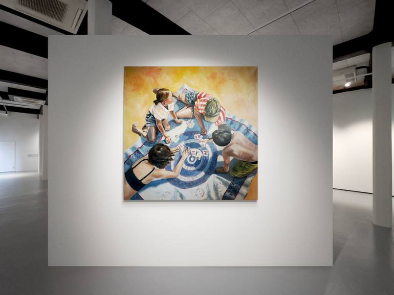 Original Figurative Beach Painting by Egle Kurlianskaite