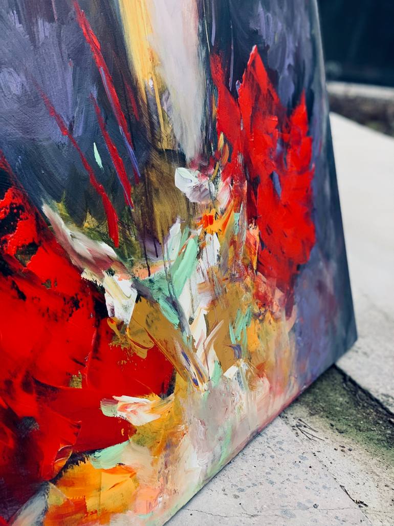 Original Expressionism Abstract Painting by Egle Kurlianskaite