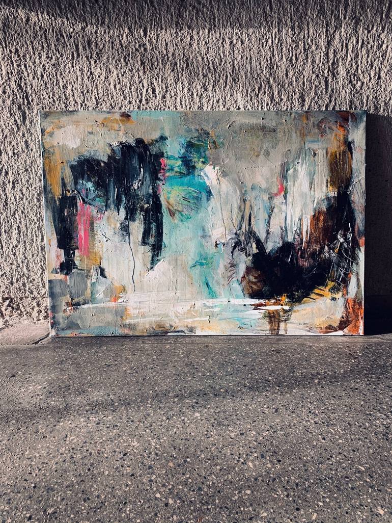 Original Abstract Painting by EGLE KURLIANSKAITE