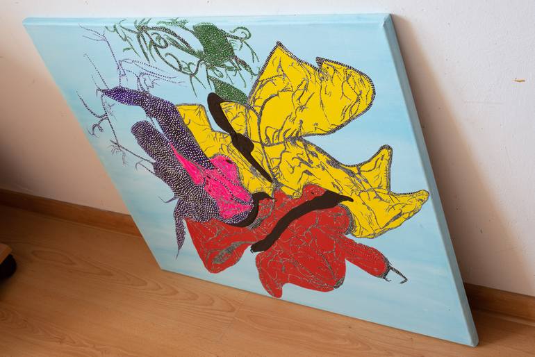 Original Abstract Expressionism Abstract Painting by Laran Art