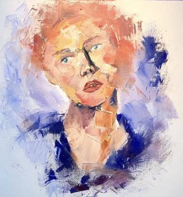 Original Abstract Expressionism Portrait Paintings by Aicha El Alaoui