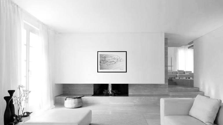 Original Figurative Architecture Drawing by Ines Pedras