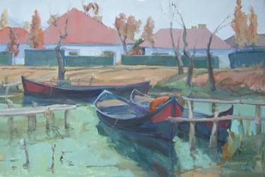 Print of Fine Art Boat Paintings by Elena Hlavenchuk