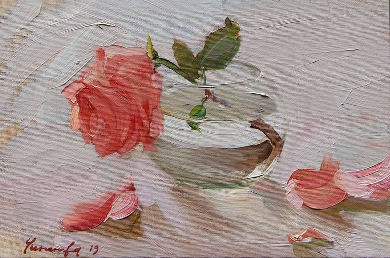 Rose Painting by Ekaterina Chinenova | Saatchi Art