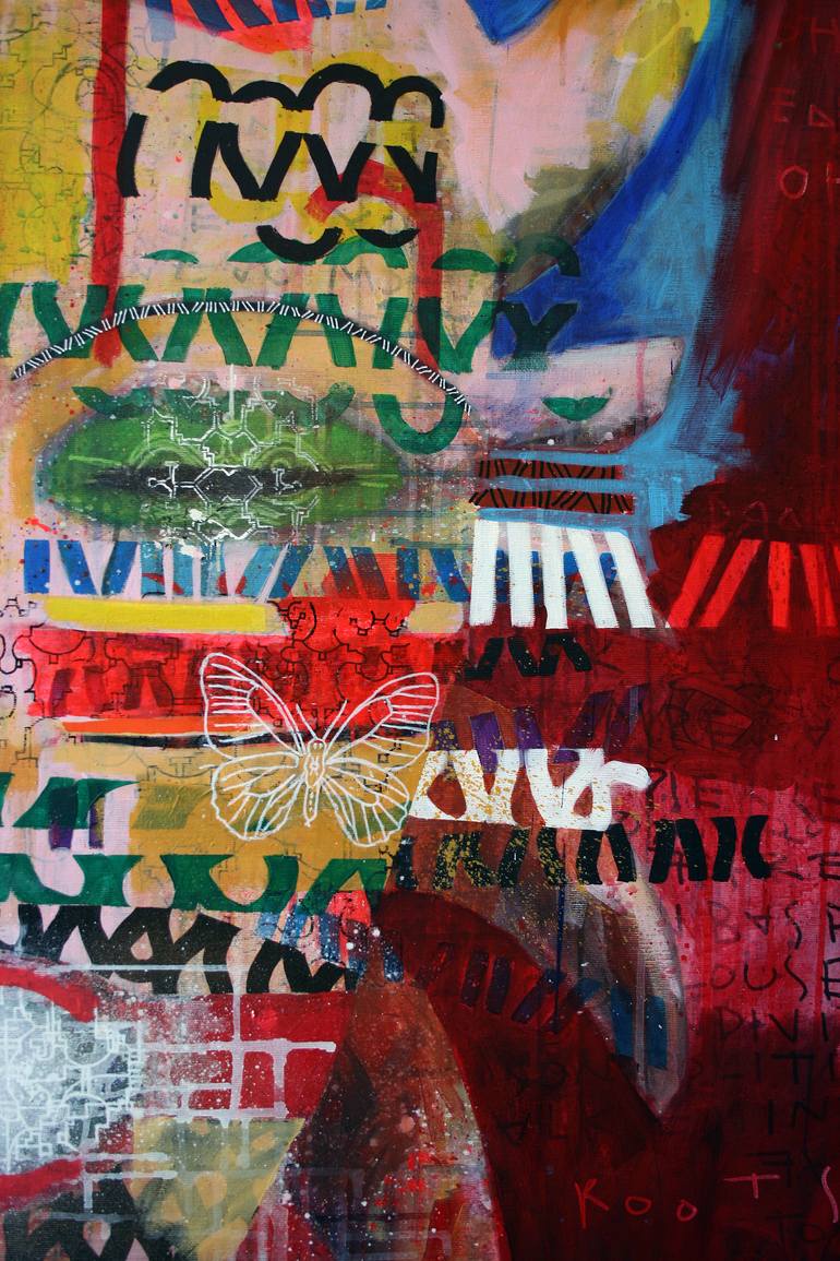 Original Figurative Graffiti Painting by Ziegler Pierre