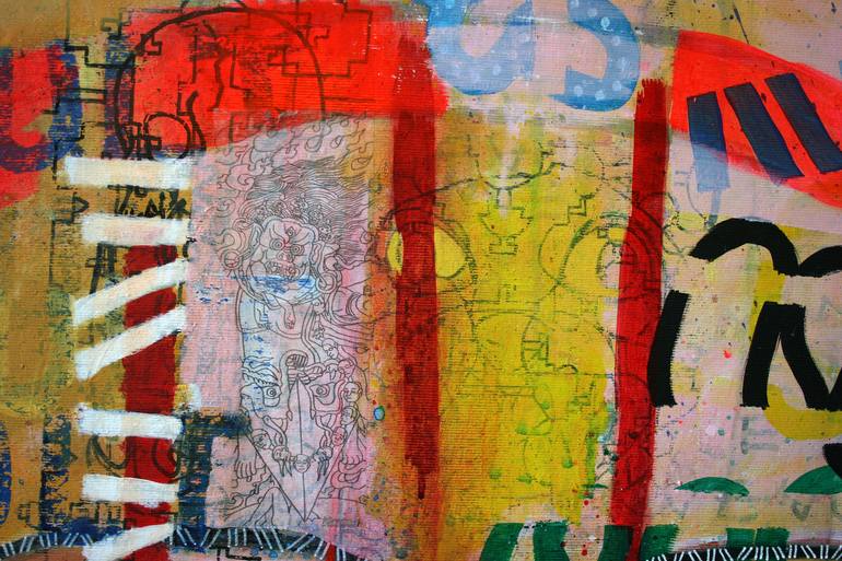 Original Figurative Graffiti Painting by Ziegler Pierre