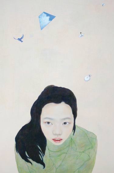 Original Portrait Painting by Moonsun Kim
