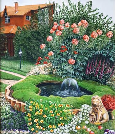 Print of Fine Art Garden Paintings by Tatyana Orlovetskaya