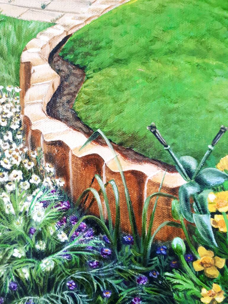 Original Fine Art Garden Painting by Tatyana Orlovetskaya