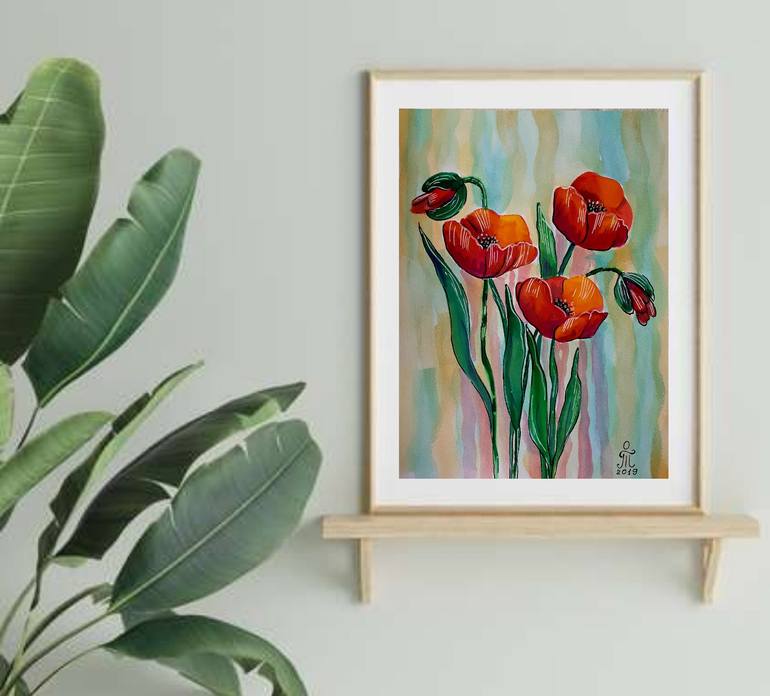 Original Floral Painting by Tatyana Orlovetskaya