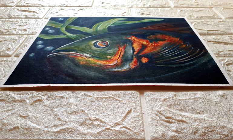 Original Fish Painting by Tatyana Orlovetskaya