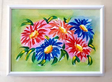 Original Art Deco Floral Paintings by Tatyana Orlovetskaya