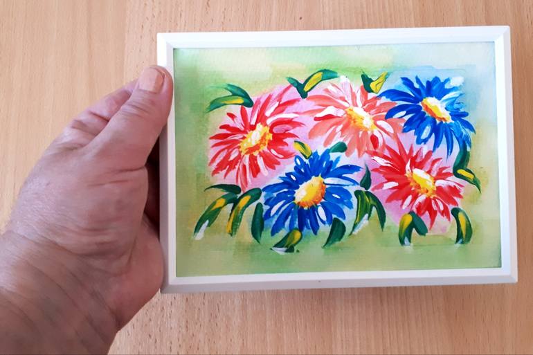 Original Art Nouveau Floral Painting by Tatyana Orlovetskaya