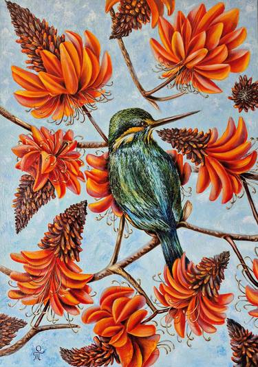 Original Art Nouveau Floral Paintings by Tatyana Orlovetskaya