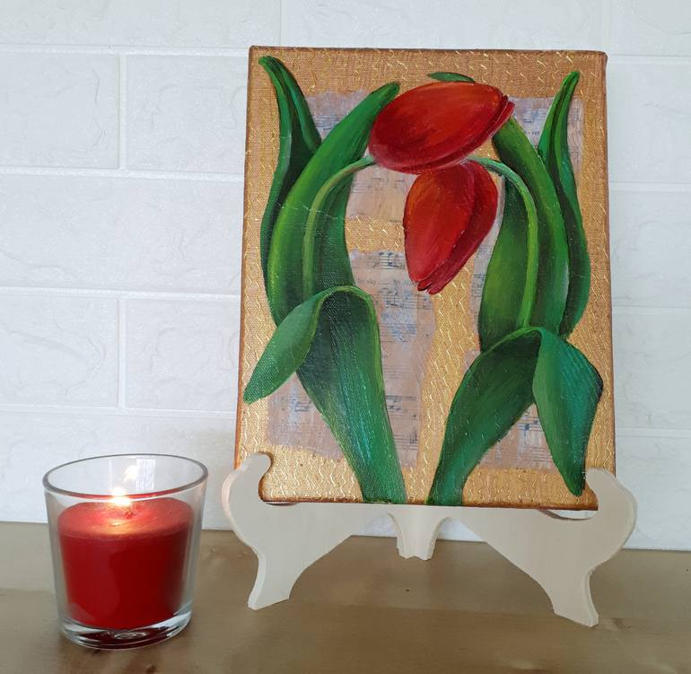 Original Figurative Floral Painting by Tatyana Orlovetskaya