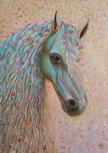 Print of Fine Art Horse Paintings by Tatyana Orlovetskaya