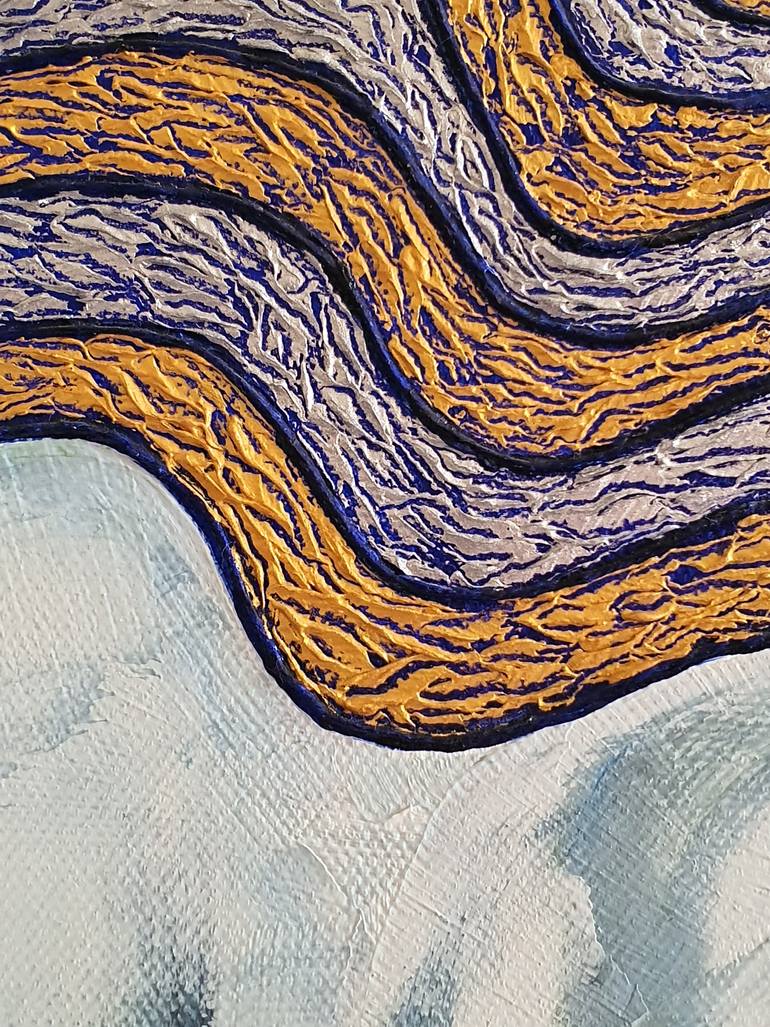 Original Art Deco Floral Painting by Tatyana Orlovetskaya