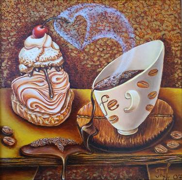 Print of Art Deco Food & Drink Paintings by Tatyana Orlovetskaya