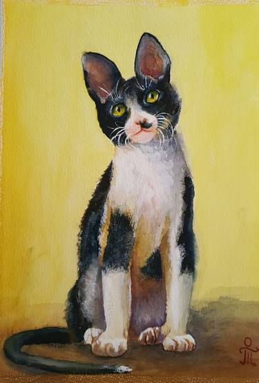 Print of Figurative Cats Paintings by Tatyana Orlovetskaya