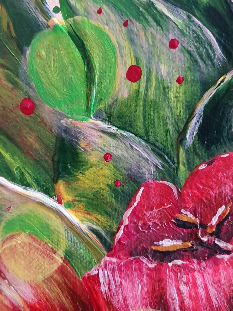 Original Art Deco Floral Painting by Tatyana Orlovetskaya