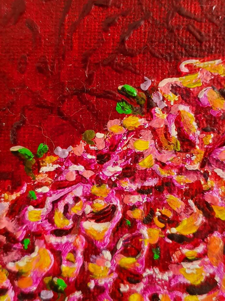 Original Abstract Expressionism Floral Painting by Tatyana Orlovetskaya