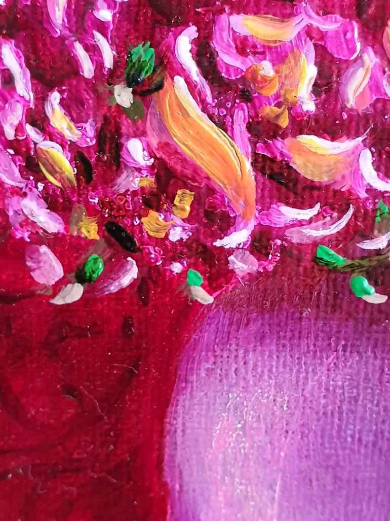 Original Abstract Expressionism Floral Painting by Tatyana Orlovetskaya