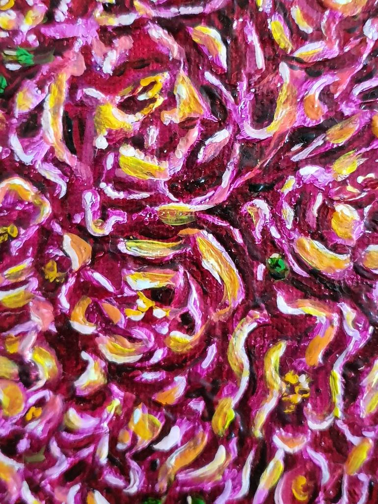 Original Abstract Expressionism Floral Painting by Tatyana Orlovetskaya