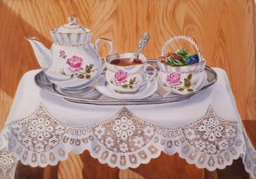 Original Art Deco Food & Drink Paintings by Tatyana Orlovetskaya