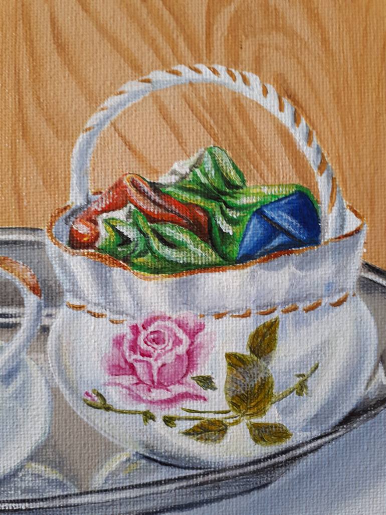 Original Art Deco Food & Drink Painting by Tatyana Orlovetskaya