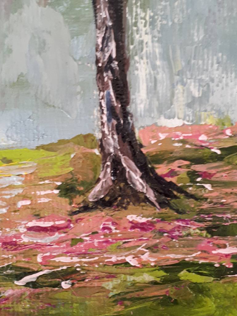 Original Impressionism Tree Painting by Tatyana Orlovetskaya