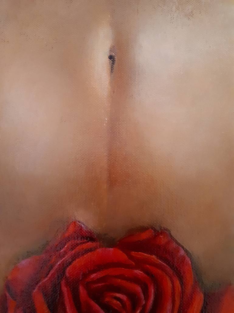 Original Art Deco Erotic Painting by Tatyana Orlovetskaya