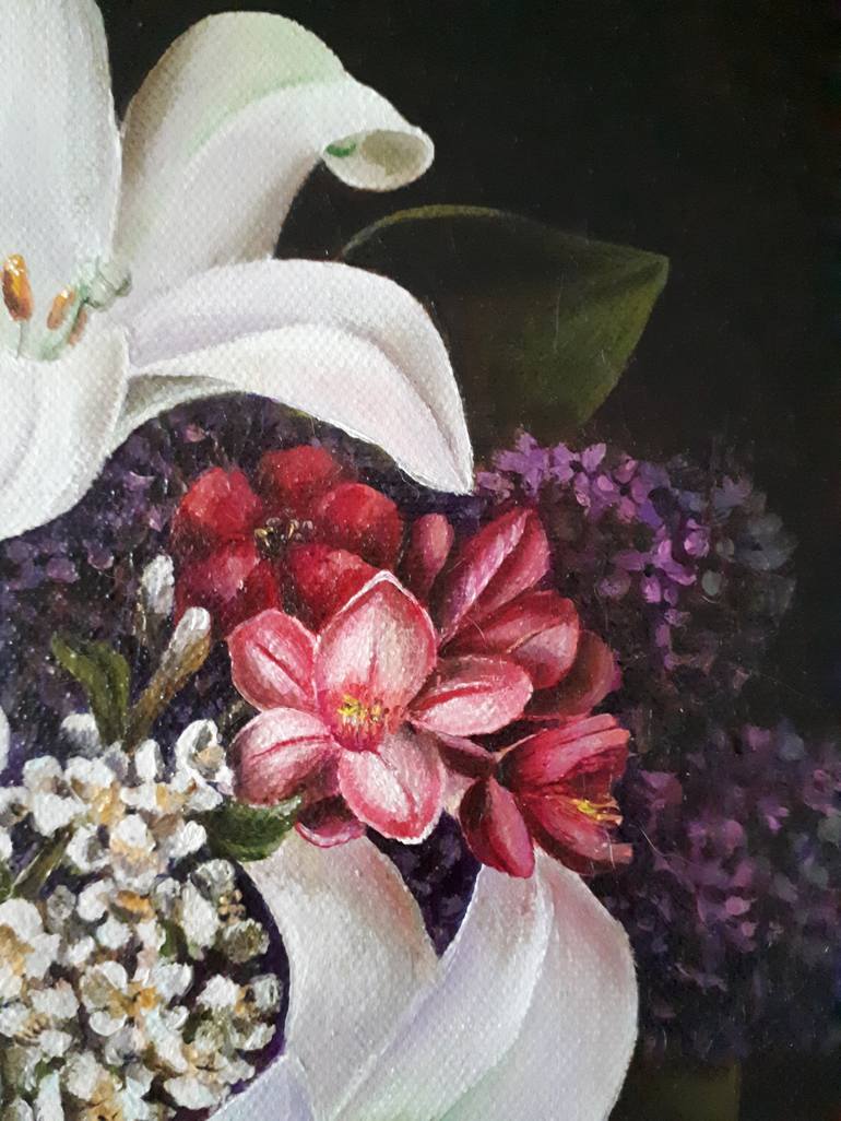 Original Fine Art Floral Painting by Tatyana Orlovetskaya