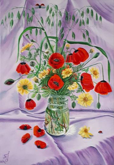 Original Fine Art Floral Paintings by Tatyana Orlovetskaya