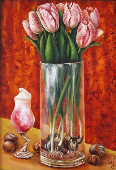 Print of Art Deco Floral Paintings by Tatyana Orlovetskaya