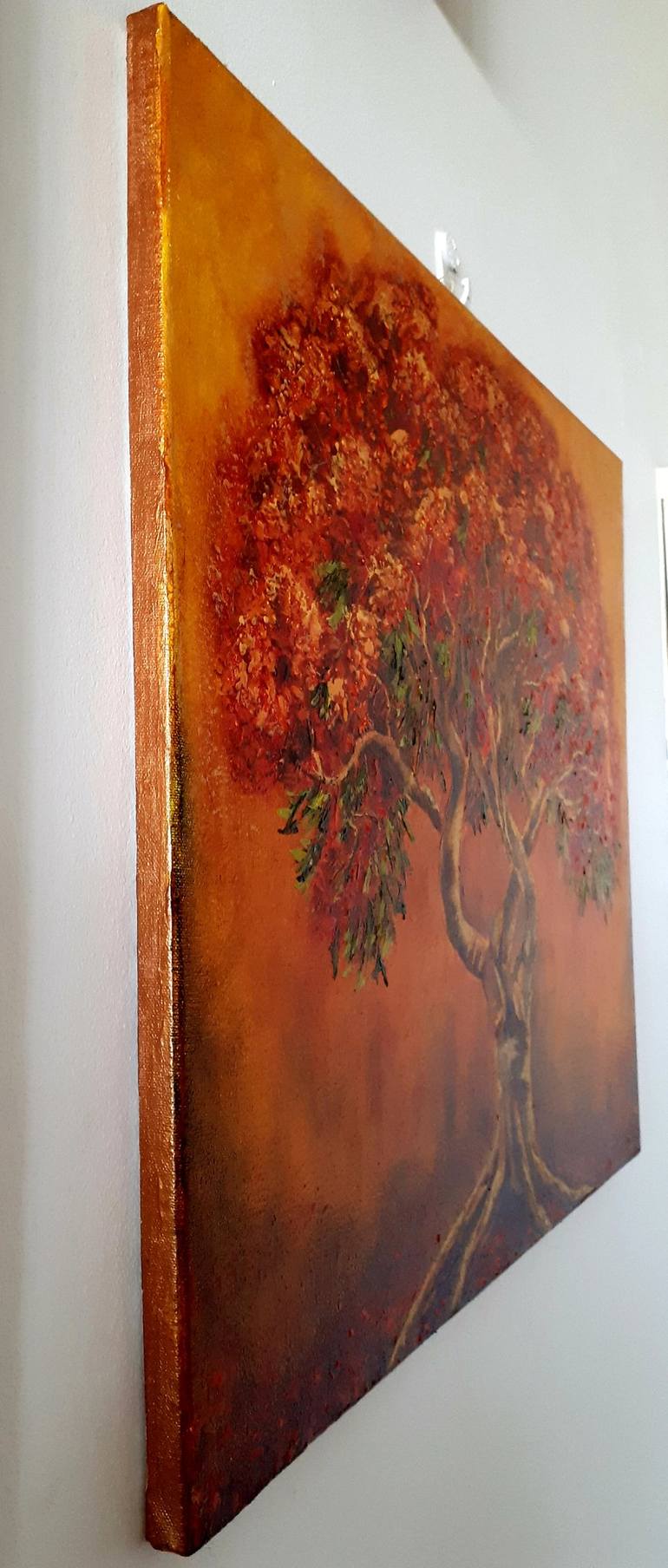 Original Art Deco Tree Painting by Tatyana Orlovetskaya