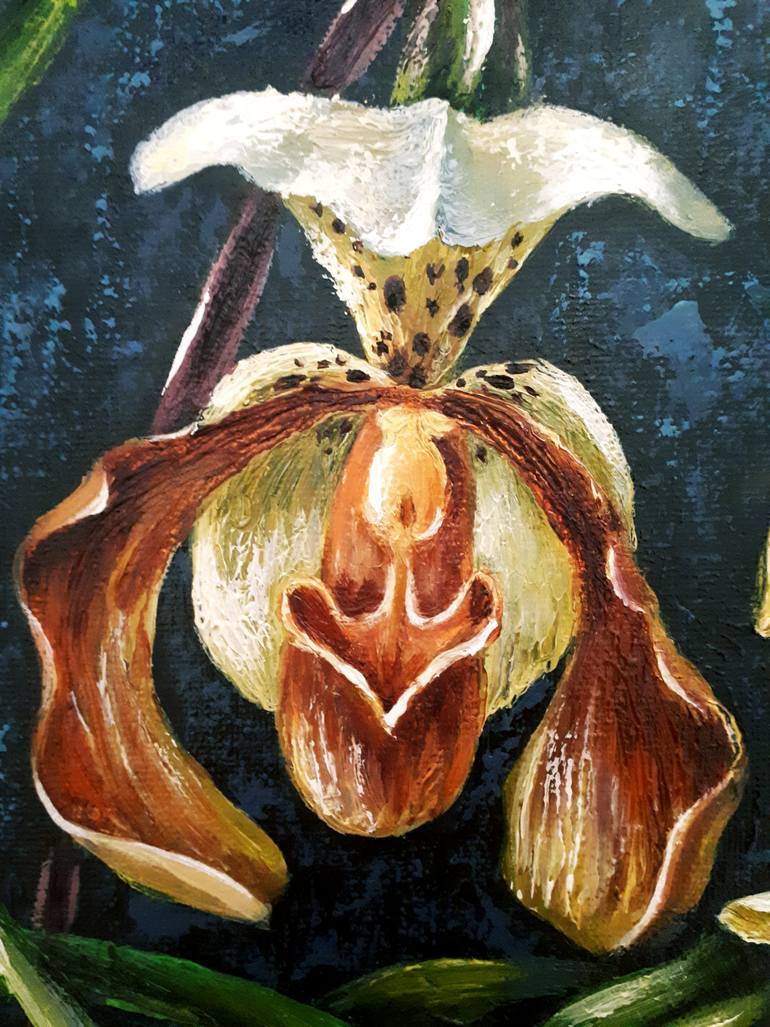 Original Abstract Expressionism Floral Painting by Tatyana Orlovetskaya