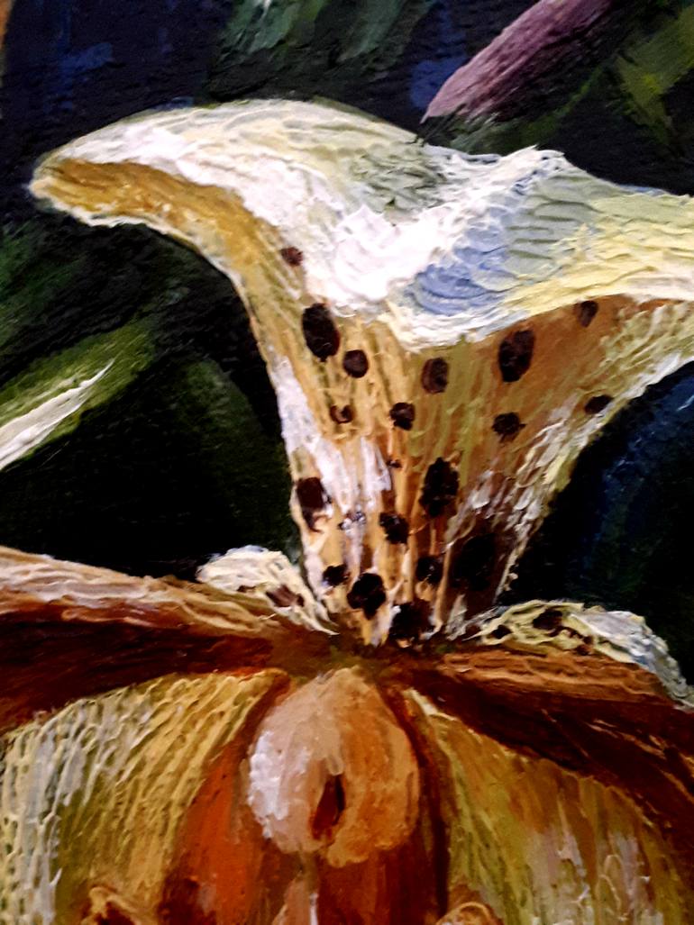 Original Abstract Expressionism Floral Painting by Tatyana Orlovetskaya