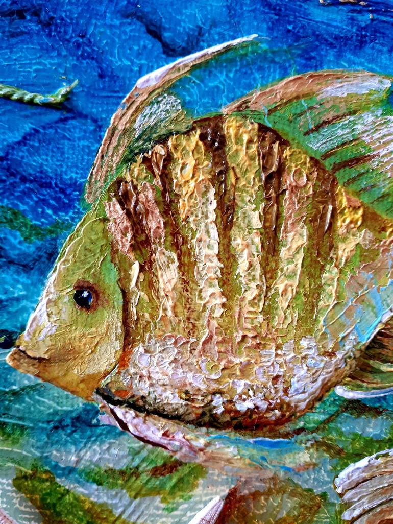 Original Fish Painting by Tatyana Orlovetskaya