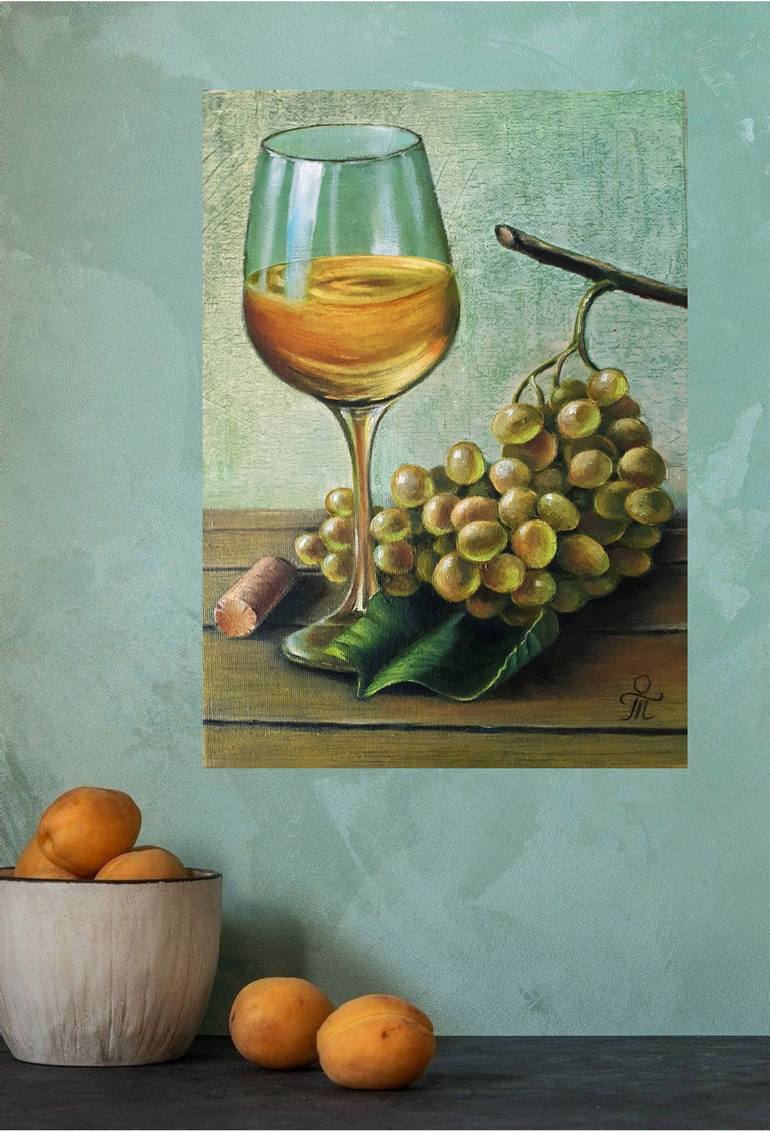 Original Art Deco Food & Drink Painting by Tatyana Orlovetskaya