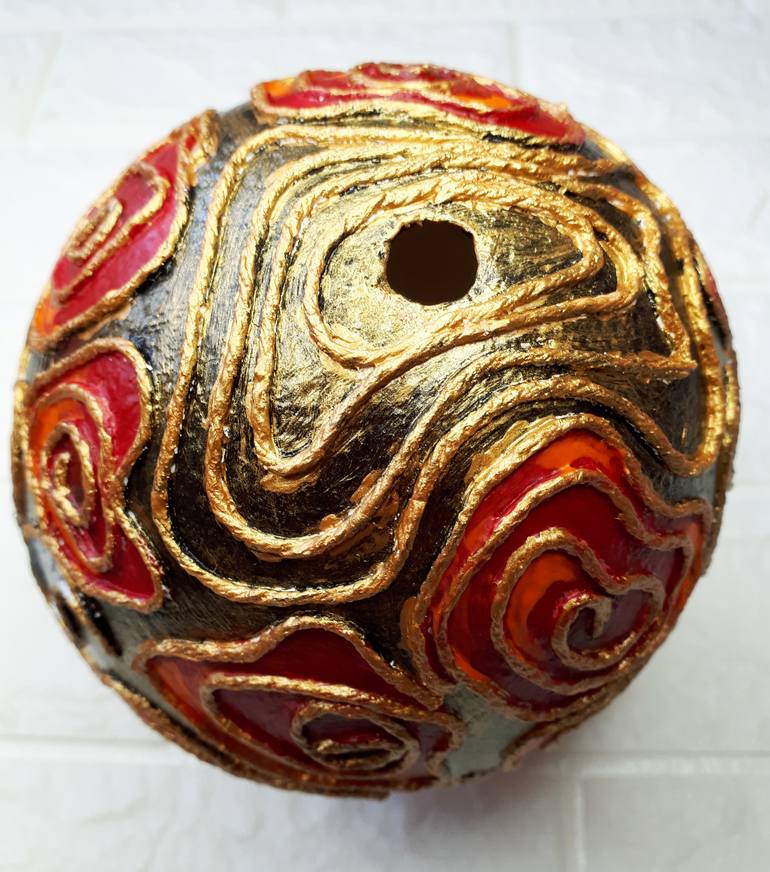 Original Abstract Expressionism Floral Sculpture by Tatyana Orlovetskaya