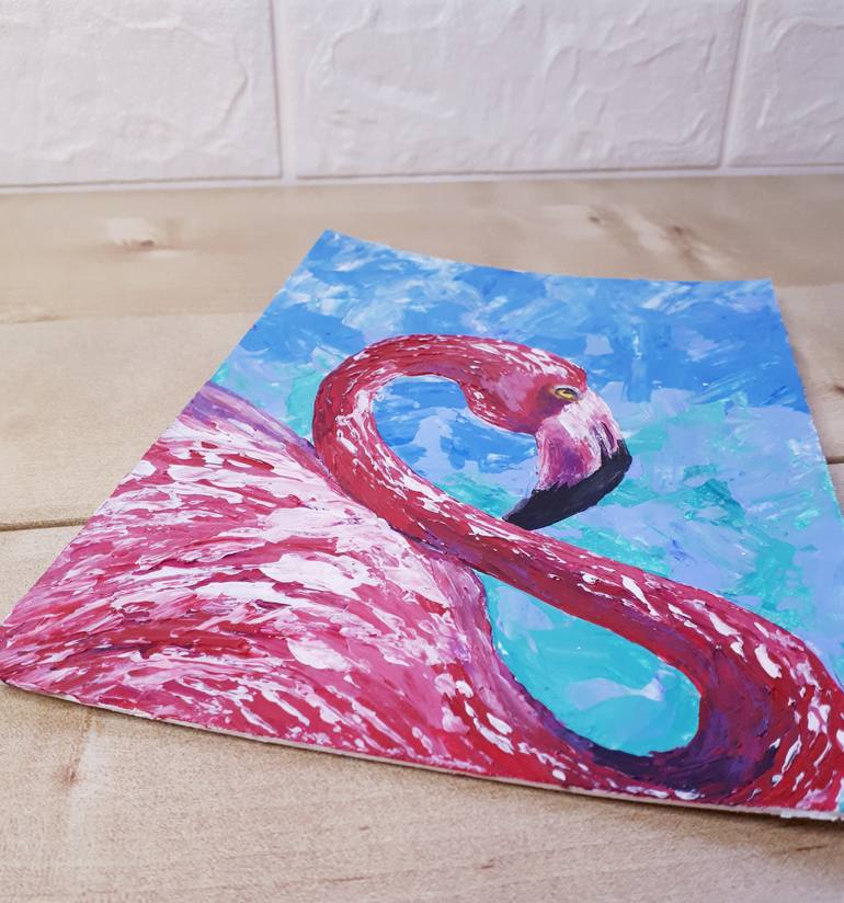 Original Art Deco Animal Painting by Tatyana Orlovetskaya