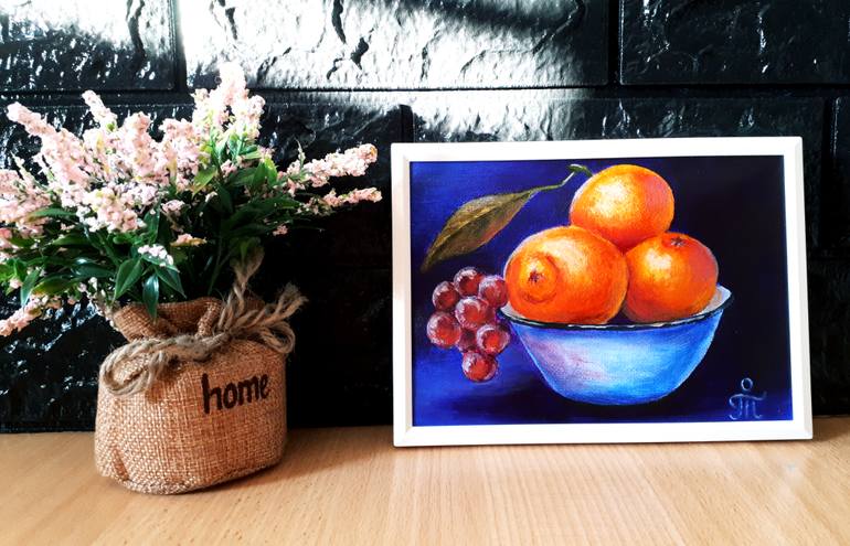 Original Art Deco Food Painting by Tatyana Orlovetskaya