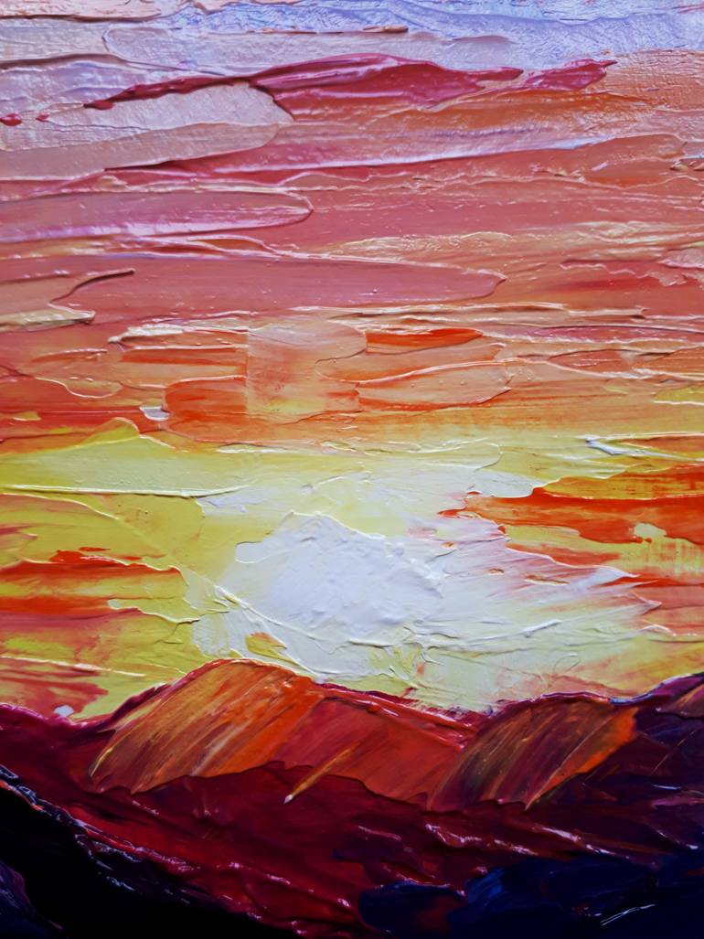 Original Abstract Landscape Painting by Tatyana Orlovetskaya